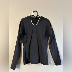 Arc'teryx Grey/Blue Crewneck Sweater with Mint Trim